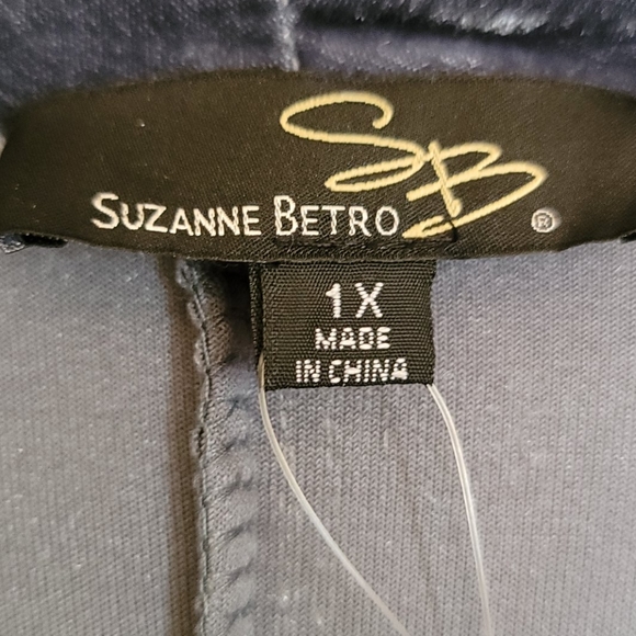 Suzanne Betro Trench Open Front Lapel Overcoat - Picture 2 of 6